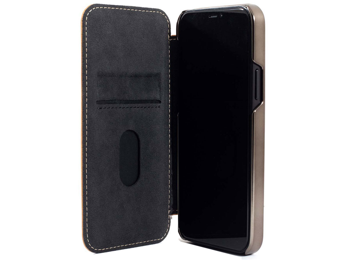 Greenwich Blake Leather Folio Caramel - iPhone 12/12 Pro Hoesje