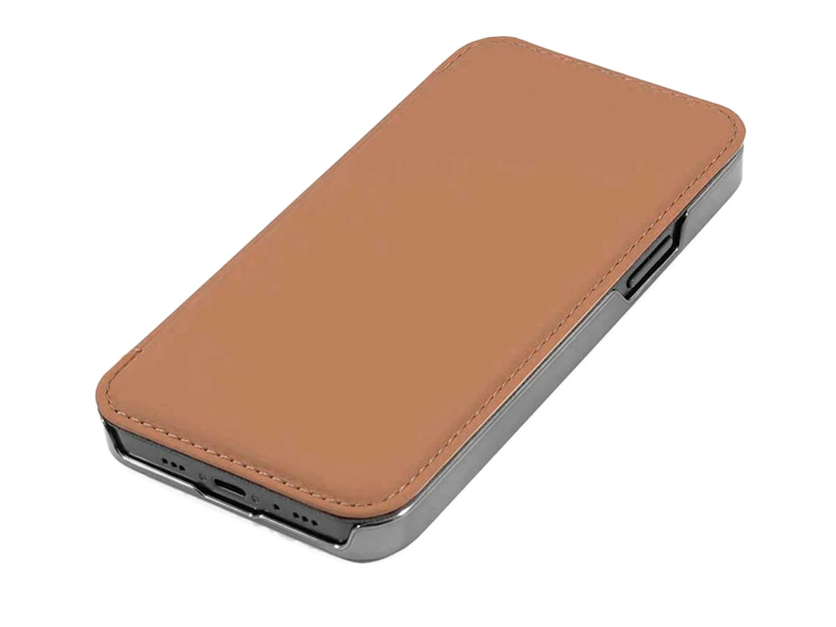 Greenwich Blake MagSafe Leather Folio Saddle - iPhone 12/12 Pro Hoesje