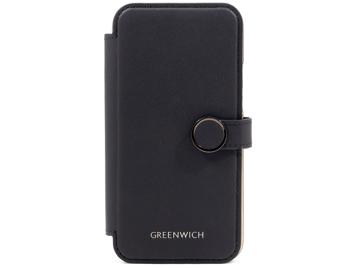 Greenwich Oxford MagSafe Leather Folio Beluga - iPhone 12/12 Pro Hoesje