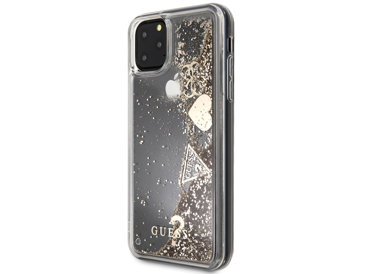 Guess Floating Charms Case Goud - iPhone 12/12 Pro hoesje