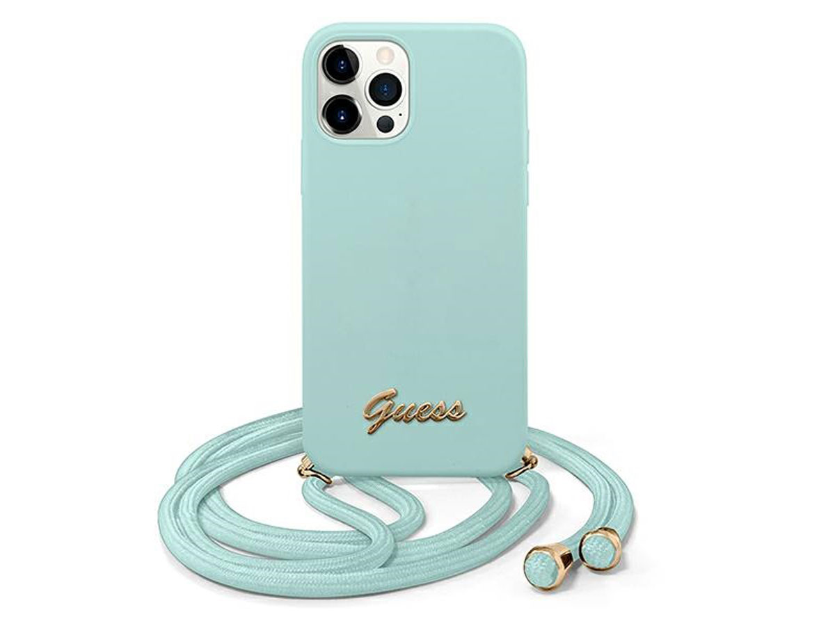 Guess Necklace Case Mint - iPhone 12/12 Pro hoesje