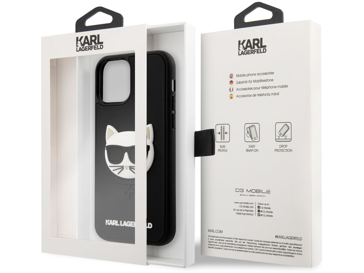 Karl Lagerfeld Choupette 3D Case - iPhone 12/12 Pro hoesje
