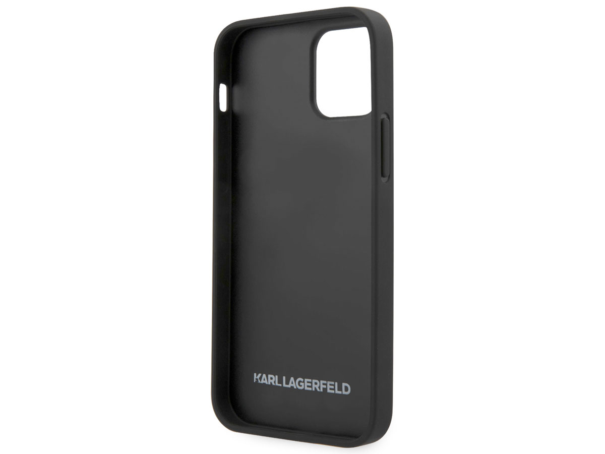 Karl Lagerfeld Initials Case Croco - iPhone 12/12 Pro hoesje