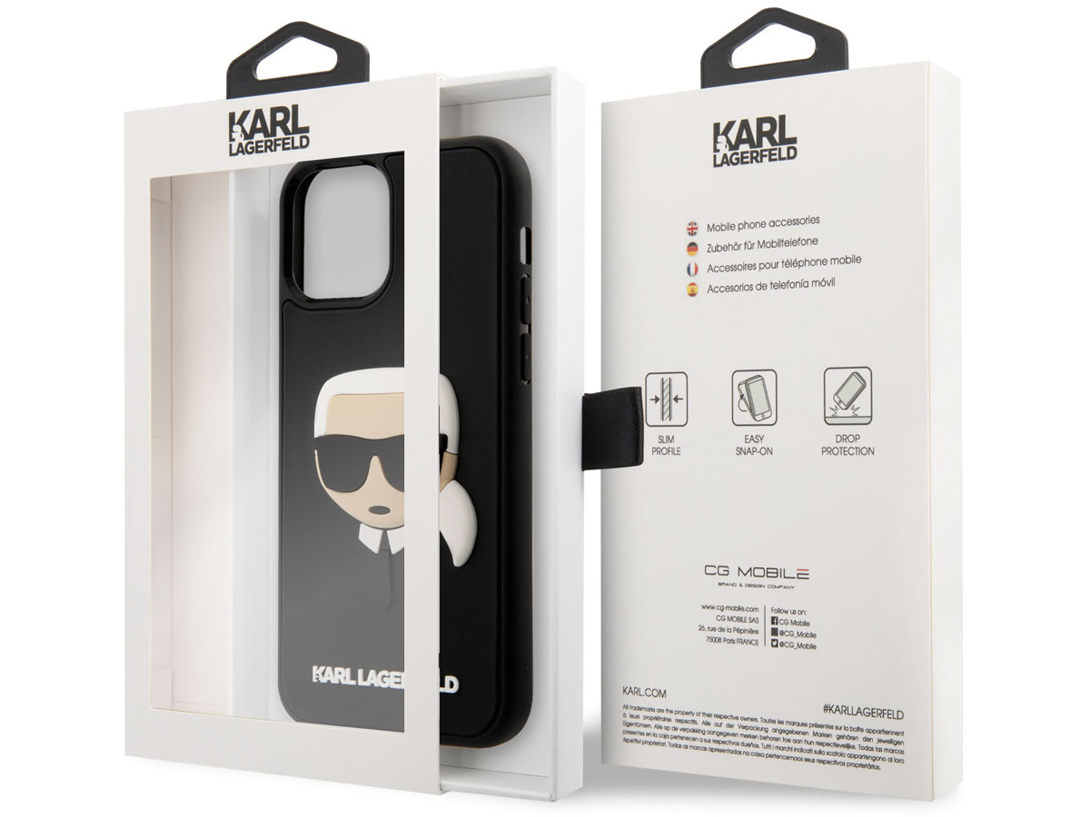 Karl Lagerfeld Ikonik 3D Case - iPhone 12/12 Pro hoesje