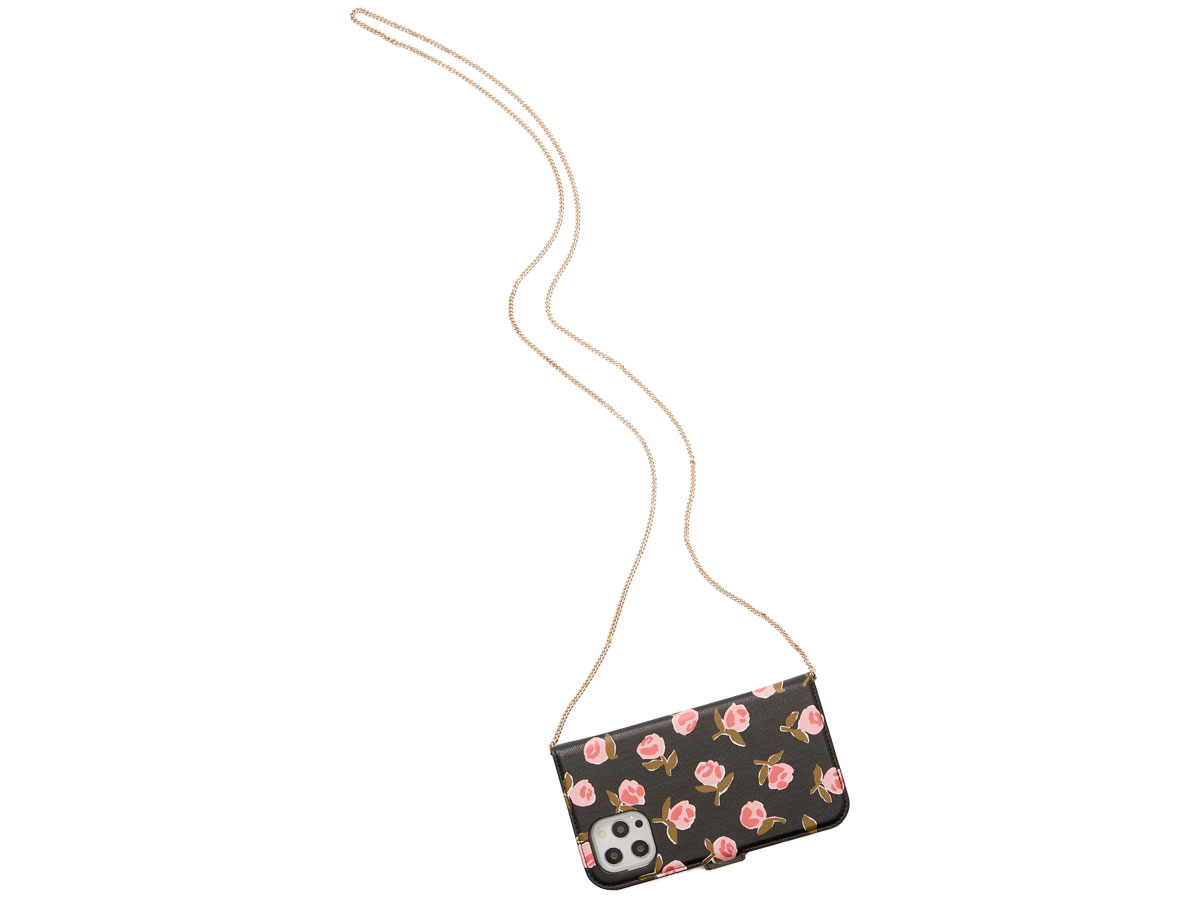 Kate Spade Knott Ditsy Rose Folio Chain - iPhone 12/12 Pro Hoesje