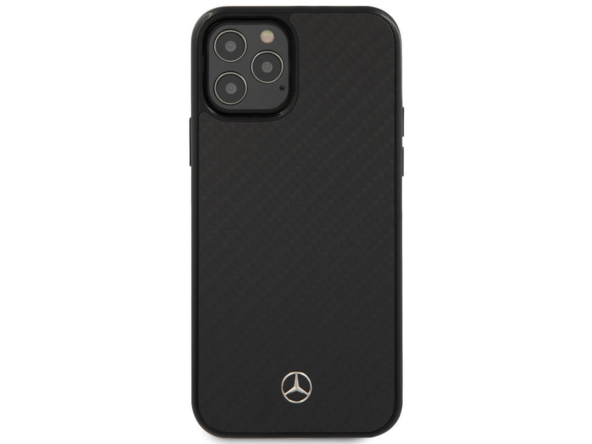 Mercedes-Benz Carbon Fiber Case - iPhone 12/12 Pro hoesje