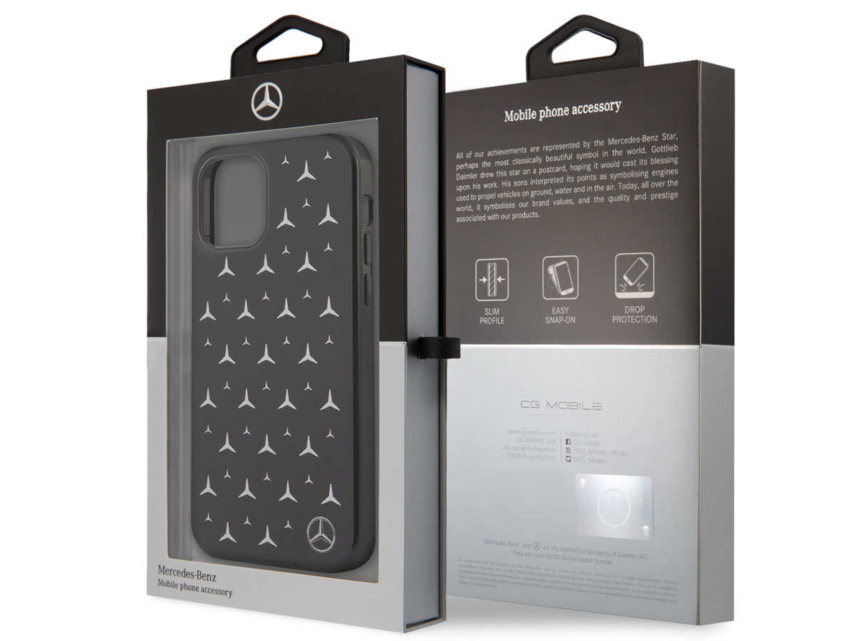 Mercedes-Benz Silver Stars TPU Case - iPhone 12/12 Pro hoesje