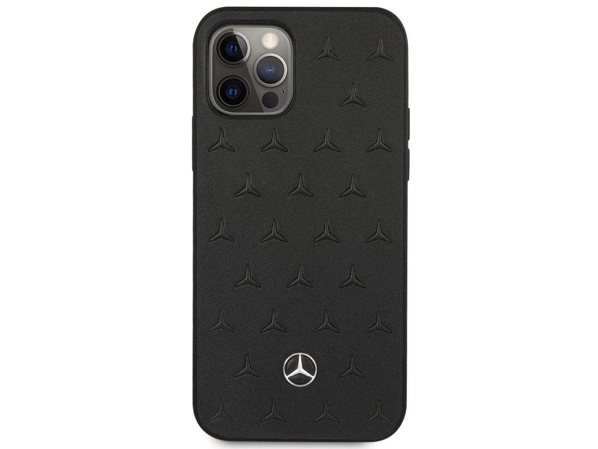 Mercedes-Benz Stars Leather Case - iPhone 12/12 Pro hoesje