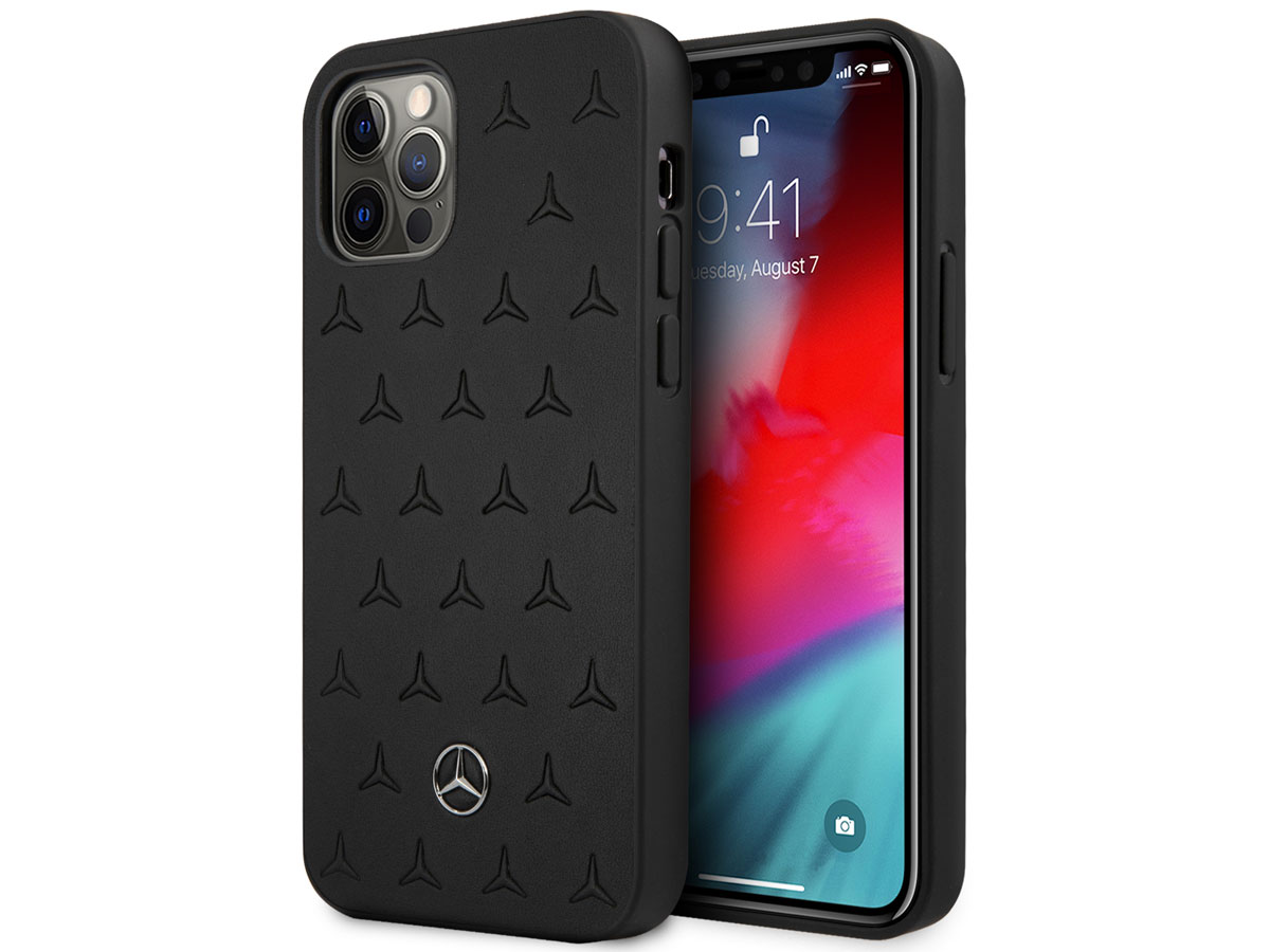 Mercedes-Benz Stars Leather Case - iPhone 12/12 Pro hoesje