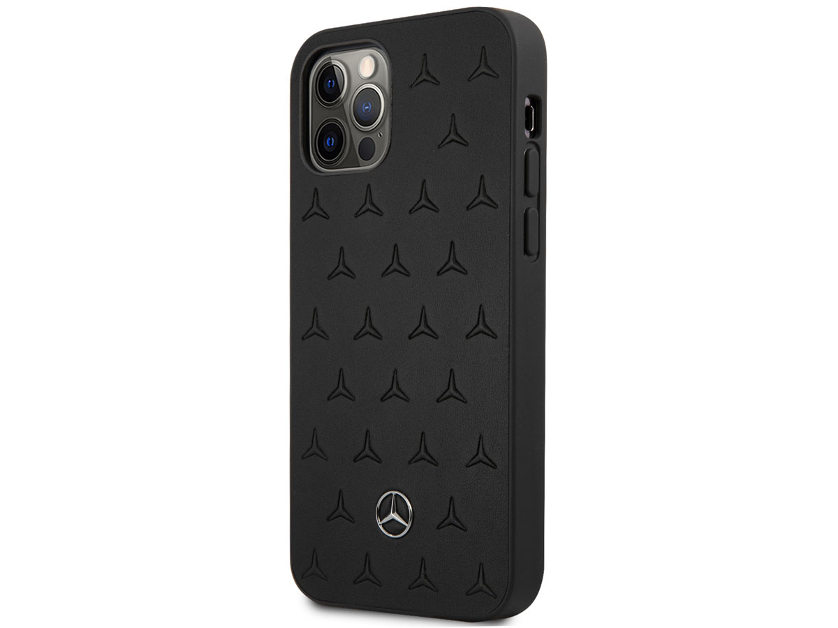 Mercedes-Benz Stars Leather Case - iPhone 12/12 Pro hoesje