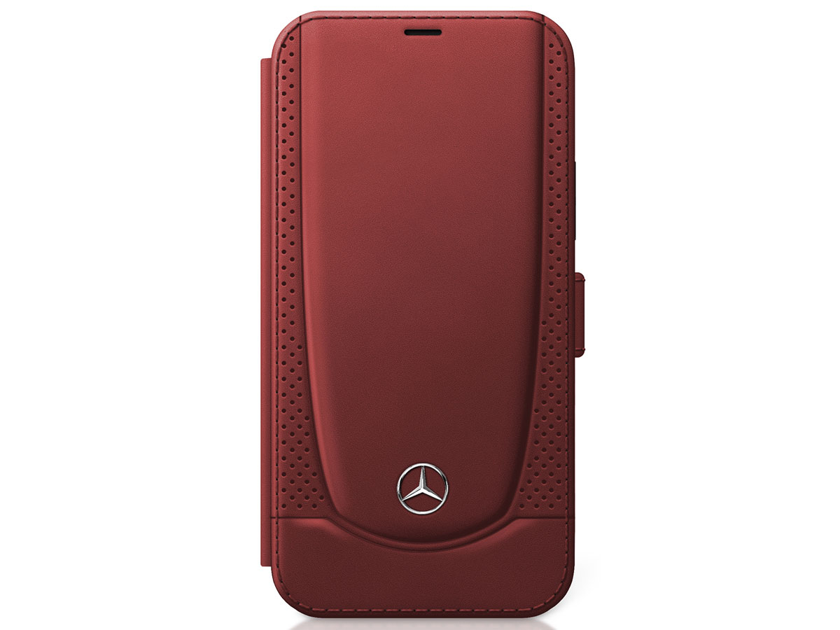 Mercedes-Benz Urban Leather Folio Rood - iPhone 12/12 Pro hoesje