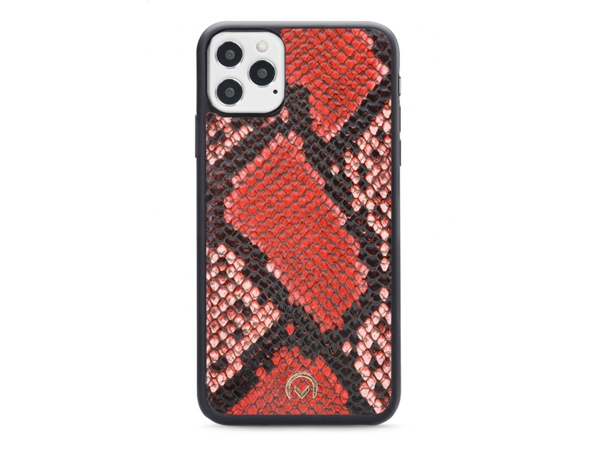 Mobilize Elegant Magnet Clutch Red Snake - iPhone 12 / 12 Pro hoesje