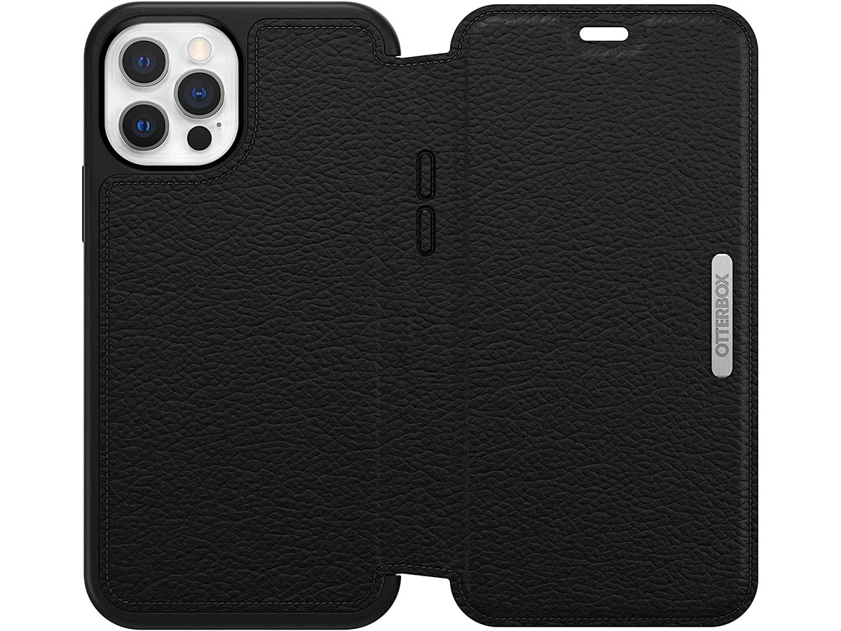 Otterbox Strada Leather Folio Zwart - iPhone 12/12 Pro hoesje