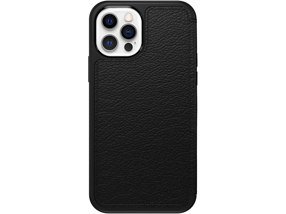 Otterbox Strada Leather Folio Zwart - iPhone 12/12 Pro hoesje