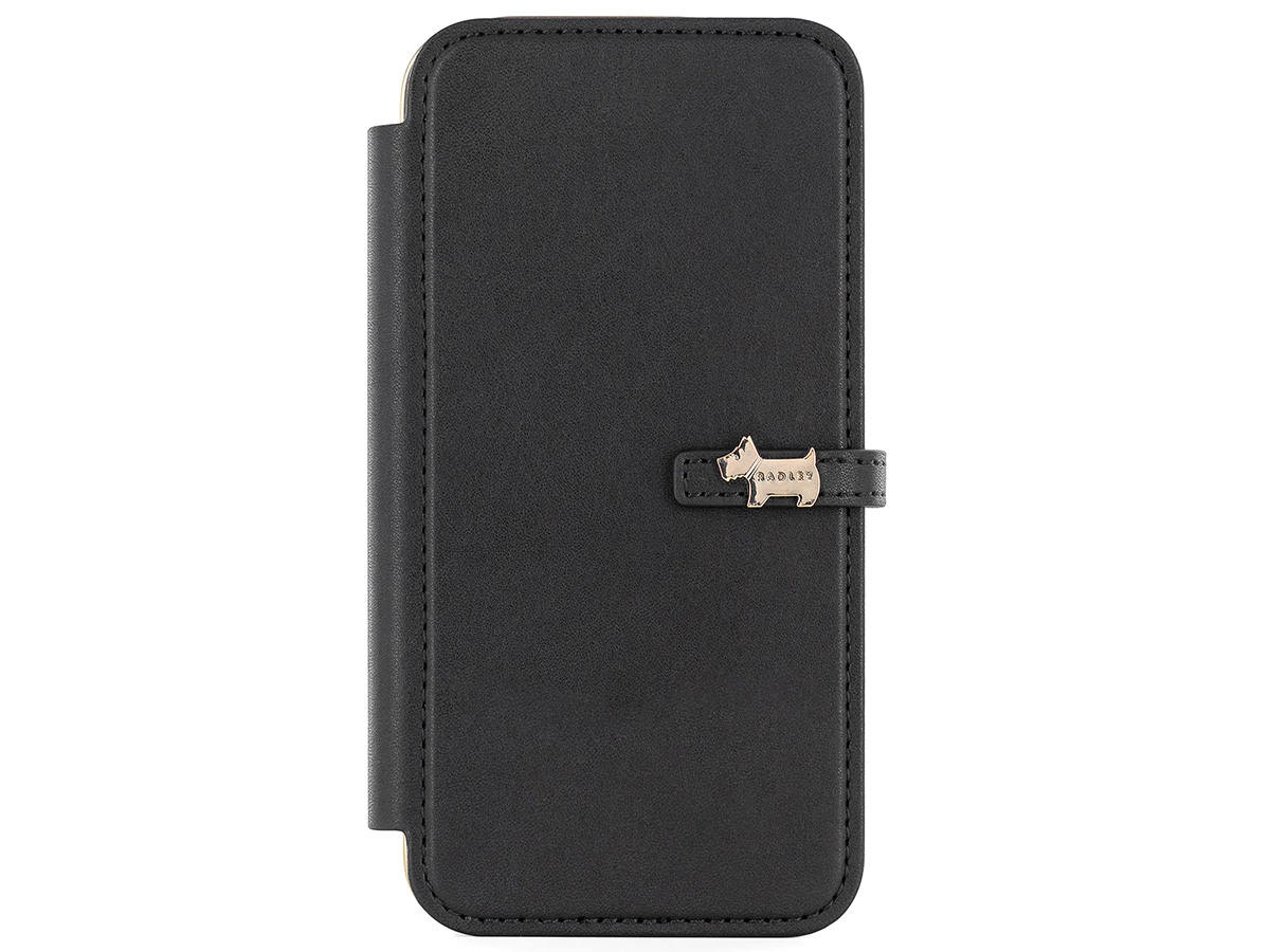 Radley London Embellished Folio Case Zwart - iPhone 12 / 12 Pro Hoesje