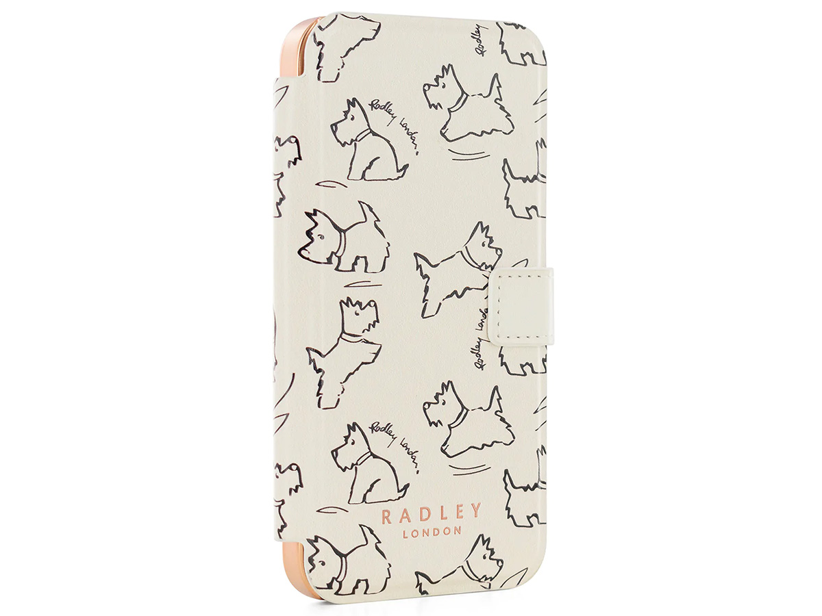 Radley London Sketch Folio Case Chalk - iPhone 12 / 12 Pro Hoesje