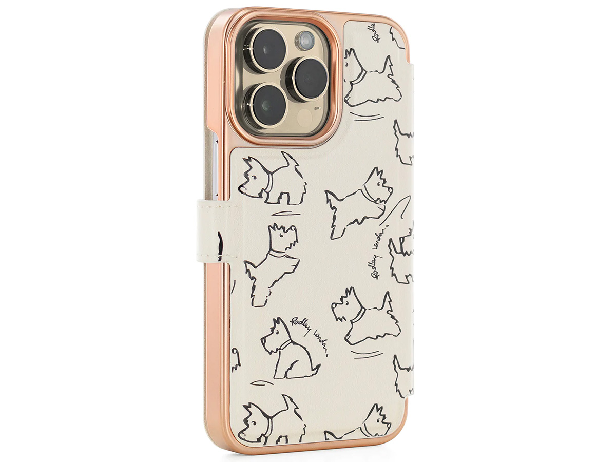 Radley London Sketch Folio Case Chalk - iPhone 12 / 12 Pro Hoesje