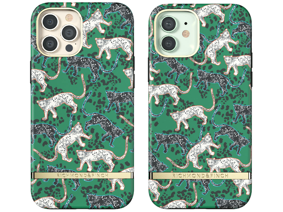 Richmond & Finch Green Leopard Case - iPhone 12/12 Pro hoesje
