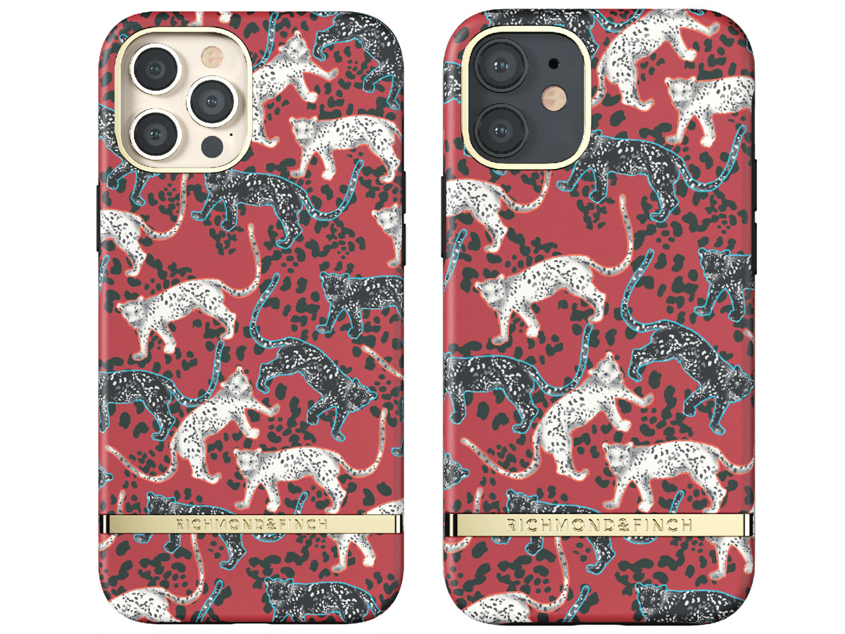 Richmond & Finch Red Leopard Case - iPhone 12/12 Pro hoesje