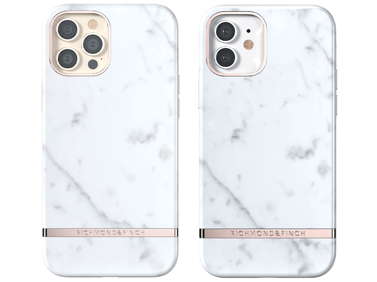 Richmond & Finch White Marble Case - iPhone 12/12 Pro hoesje