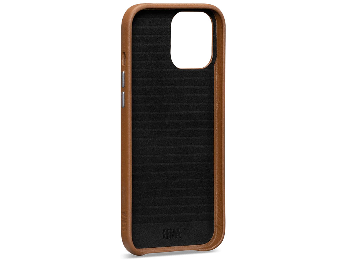 Sena Leather Skin Case Bruin - iPhone 12/12 Pro Hoesje Leer