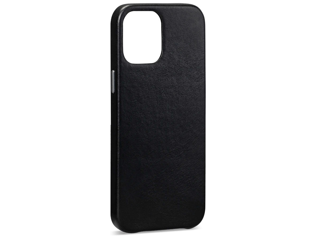 Sena Leather Skin Case Zwart - iPhone 12/12 Pro Hoesje Leer