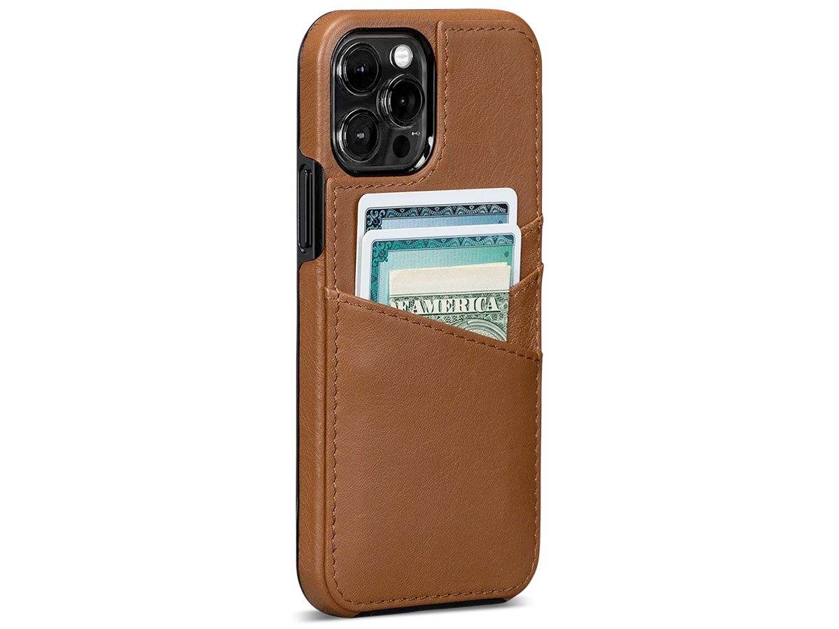 Sena Lugano Wallet Bruin - iPhone 12/12 Pro Hoesje Leer