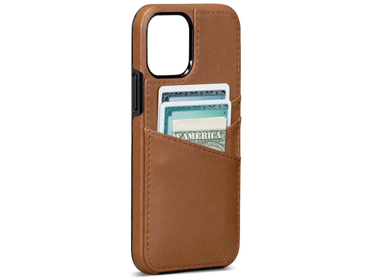 Sena Lugano Wallet Bruin - iPhone 12/12 Pro Hoesje Leer