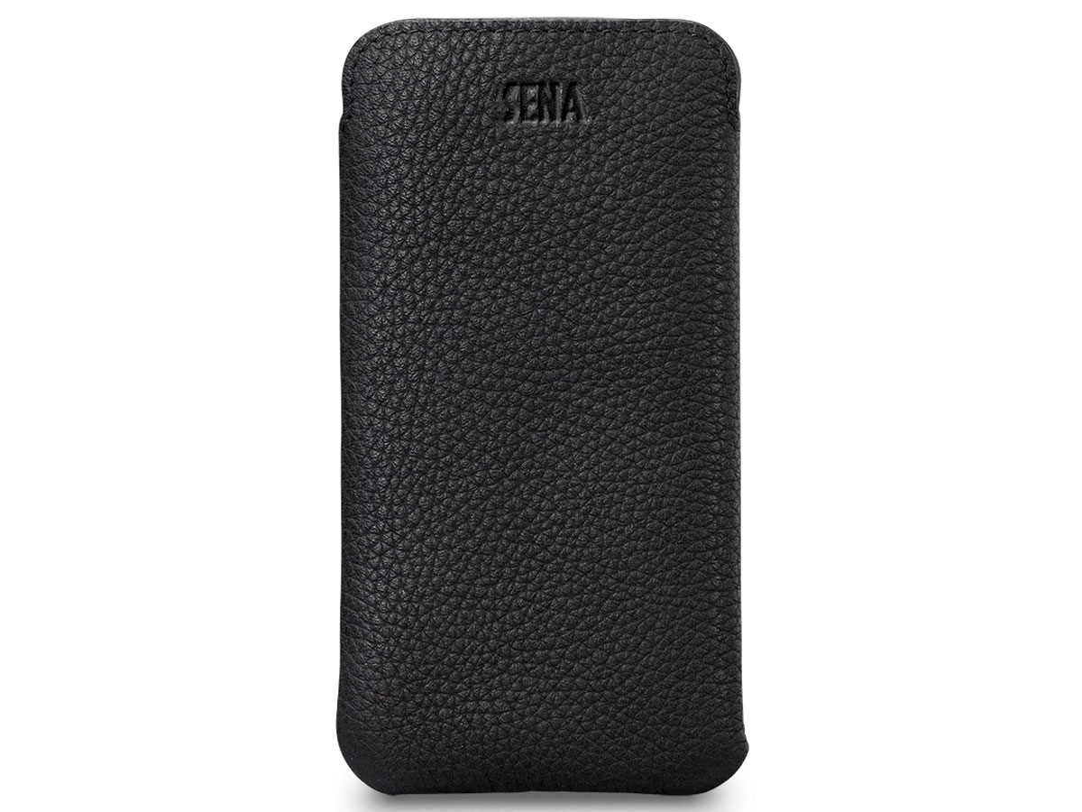 Sena Ultraslim Sleeve Zwart Leer - iPhone 12/12 Pro hoesje