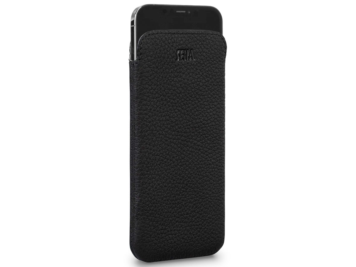 Sena Ultraslim Sleeve Zwart Leer - iPhone 12/12 Pro hoesje