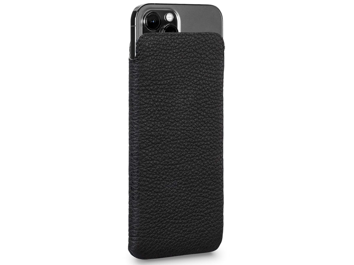 Sena Ultraslim Sleeve Zwart Leer - iPhone 12/12 Pro hoesje