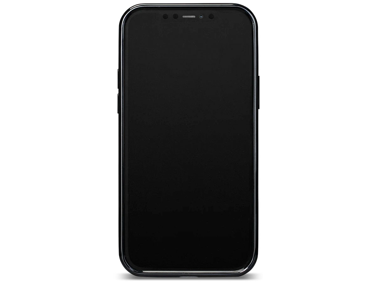 Sena WalletSkin Case Zwart - iPhone 12/12 Pro Hoesje Leer
