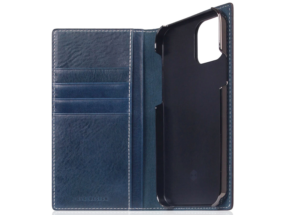 SLG Design D+ Temponata Bookcase Blauw - iPhone 12/12 Pro hoesje
