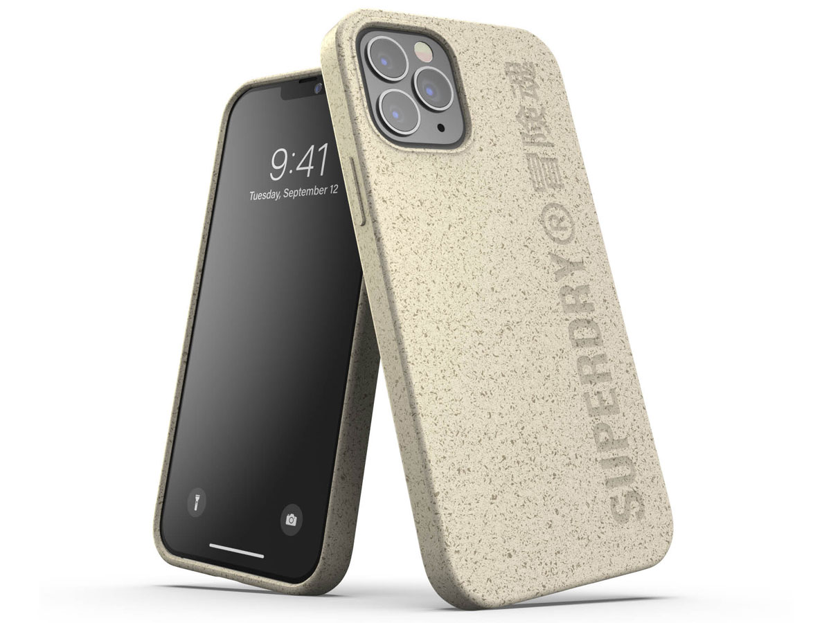 Superdry Bio Snap Case Beige - iPhone 12/12 Pro hoesje