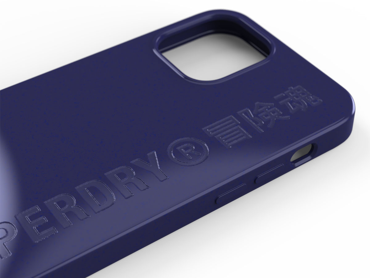 Superdry Bio Snap Case Blauw - iPhone 12/12 Pro hoesje
