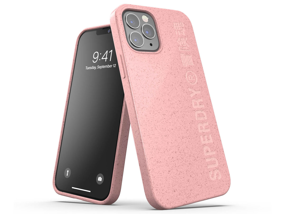 Superdry Bio Snap Case Roze - iPhone 12/12 Pro hoesje