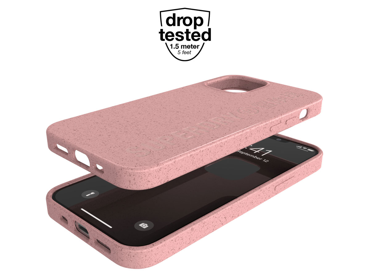 Superdry Bio Snap Case Roze - iPhone 12/12 Pro hoesje