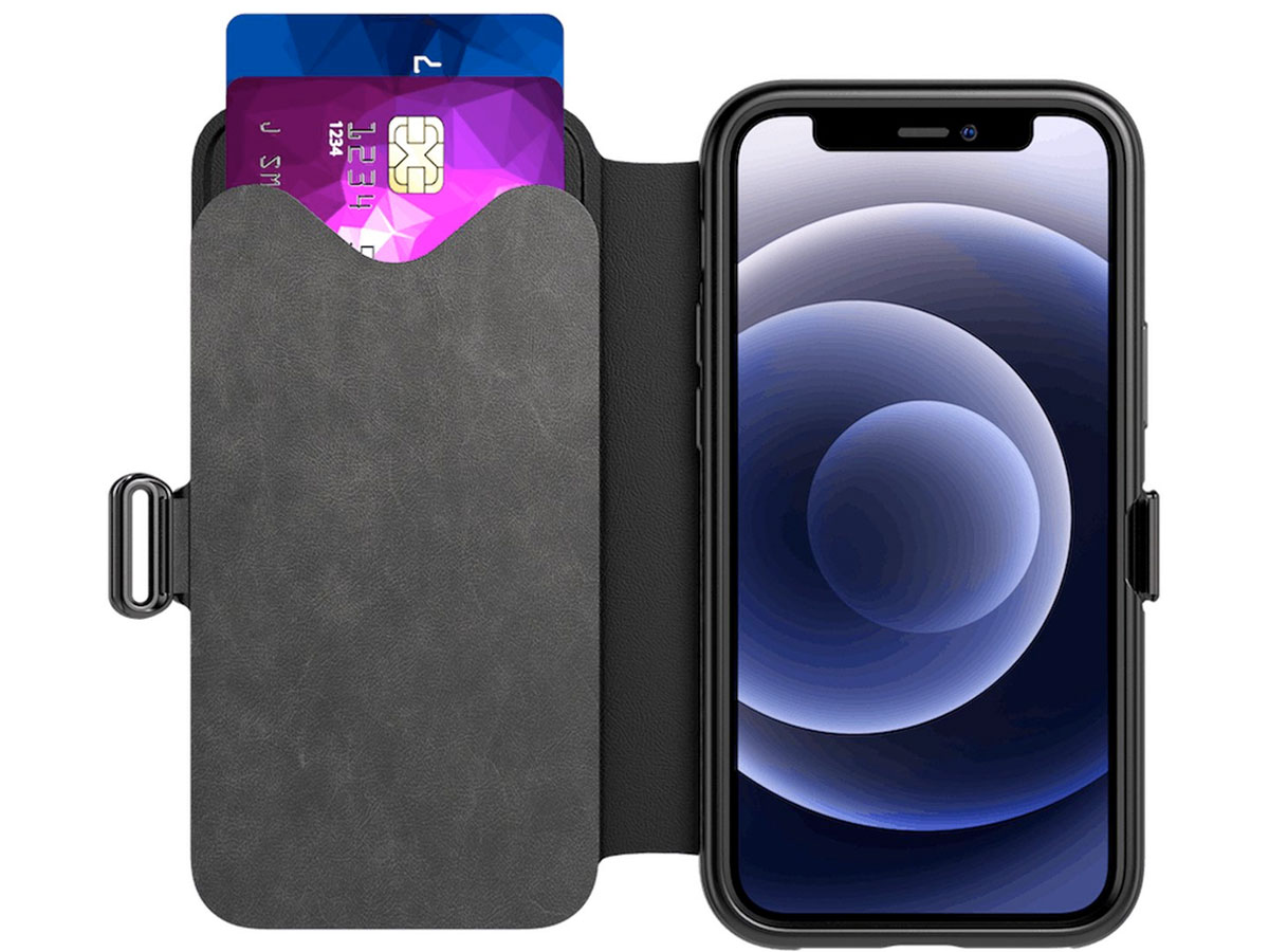 Tech21 Evo Wallet Case Zwart - iPhone 12/12 Pro hoesje