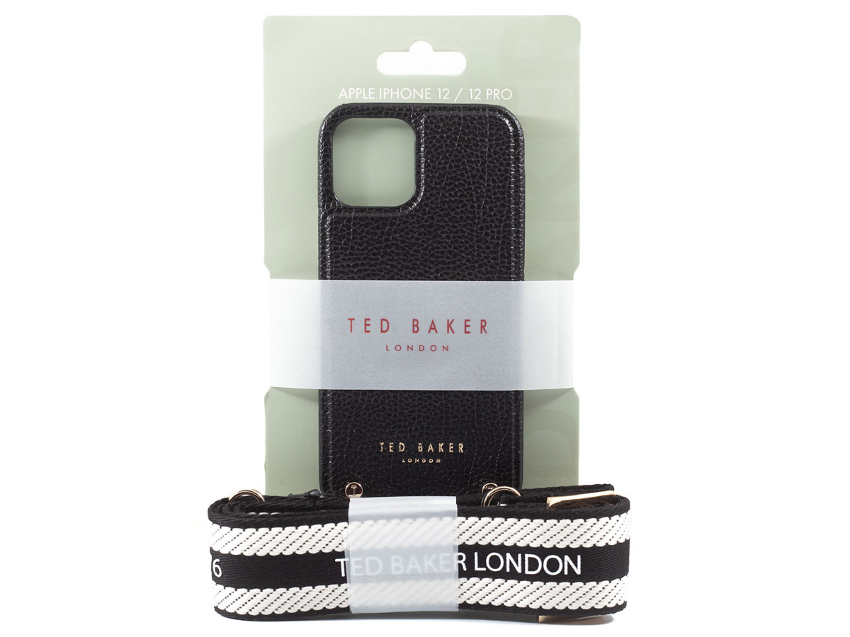 Ted Baker Crossbody Case Zwart - iPhone 12/12 Pro hoesje