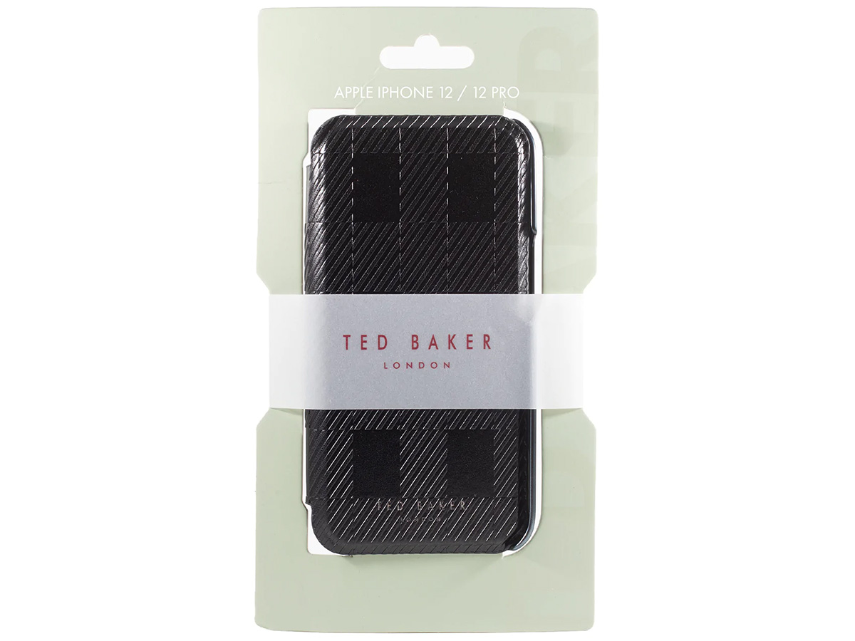 Ted Baker House Check Card Folio Case - iPhone 12/12 Pro Hoesje