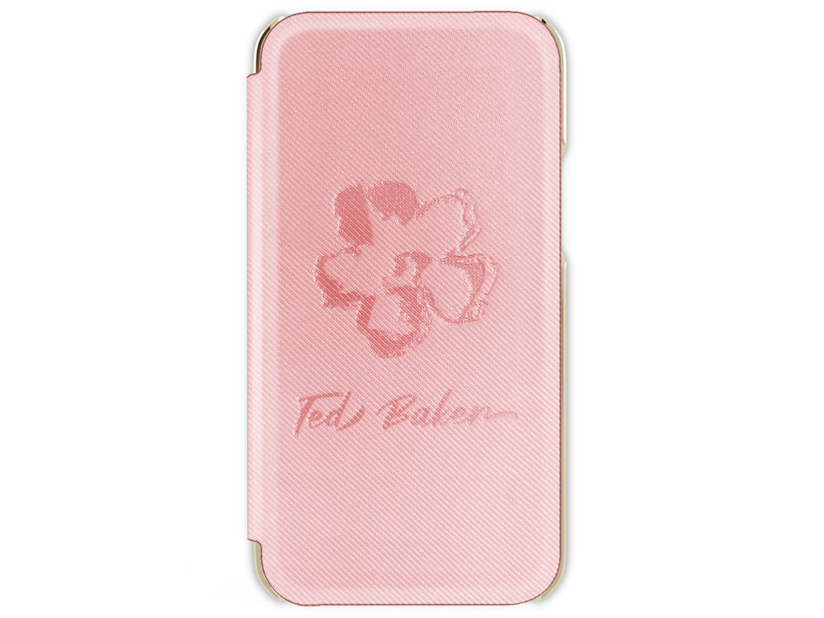 Ted Baker Magnolia Mirror Folio Case Roze - iPhone 12/12 Pro Hoesje