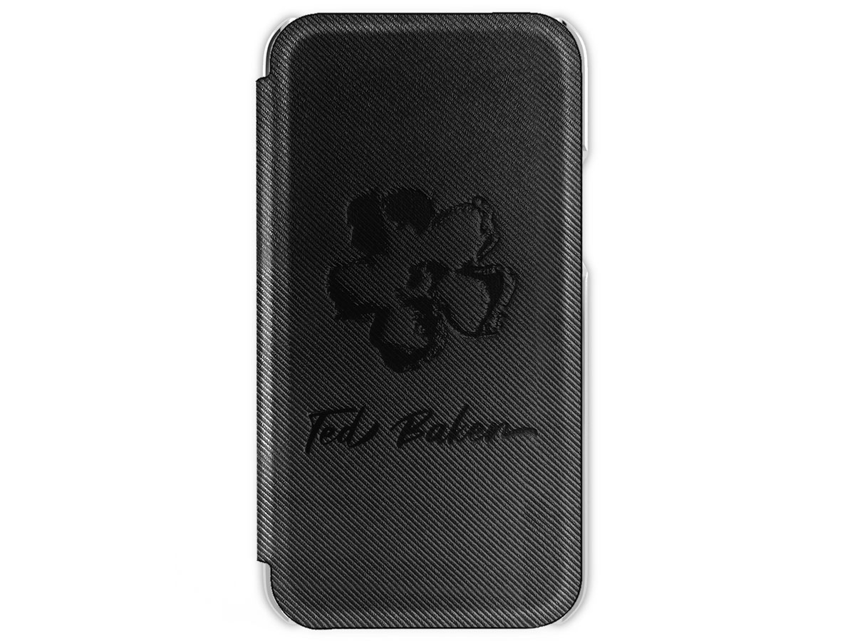 Ted Baker Magnolia Mirror Folio Case Zwart - iPhone 12/12 Pro Hoesje