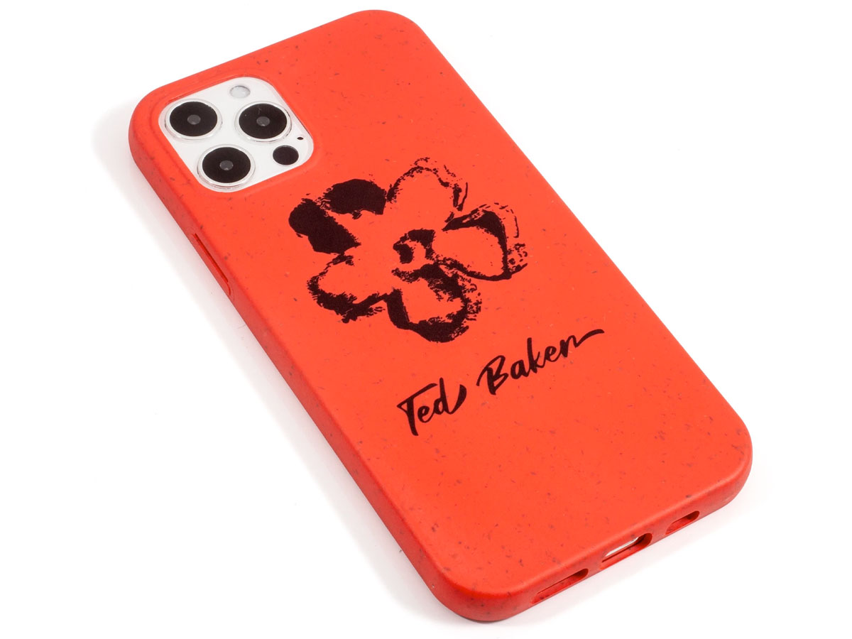 Ted Baker Bio Plastic Case Magnolia Red - iPhone 12/12 Pro Hoesje