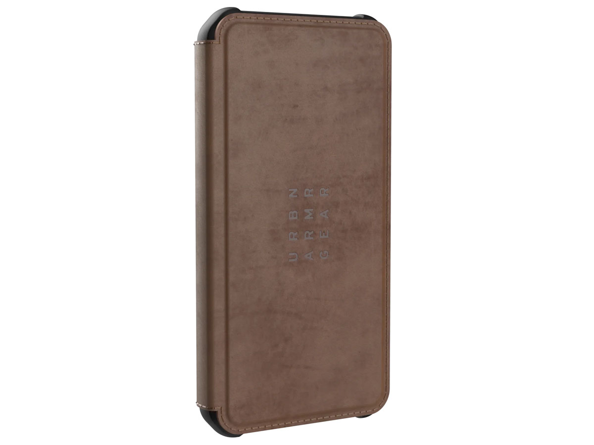 Urban Armor Gear Metropolis Leather Bruin - iPhone 12/12 Pro hoesje