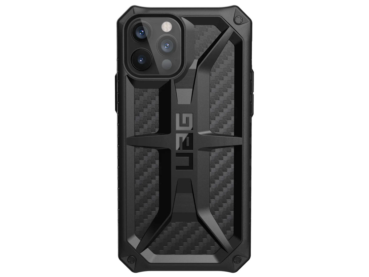 Urban Armor Gear Monarch Case Carbon - iPhone 12/12 Pro hoesje