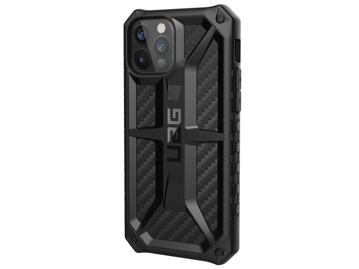 Urban Armor Gear Monarch Case Carbon - iPhone 12/12 Pro hoesje