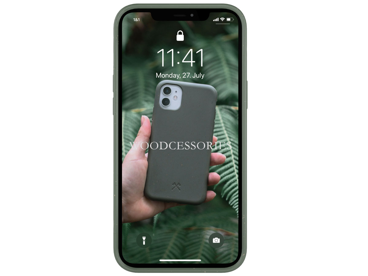 Woodcessories Bio Case Groen - Eco iPhone 12/12 Pro hoesje