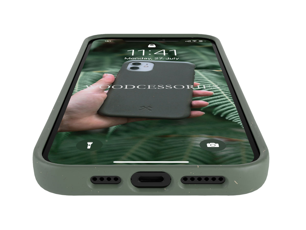 Woodcessories Bio Case Groen - Eco iPhone 12/12 Pro hoesje