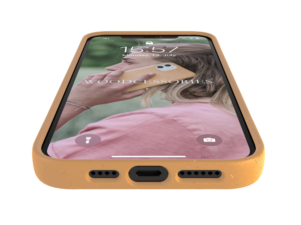 Woodcessories Bio Case Oranje - Eco iPhone 12/12 Pro hoesje