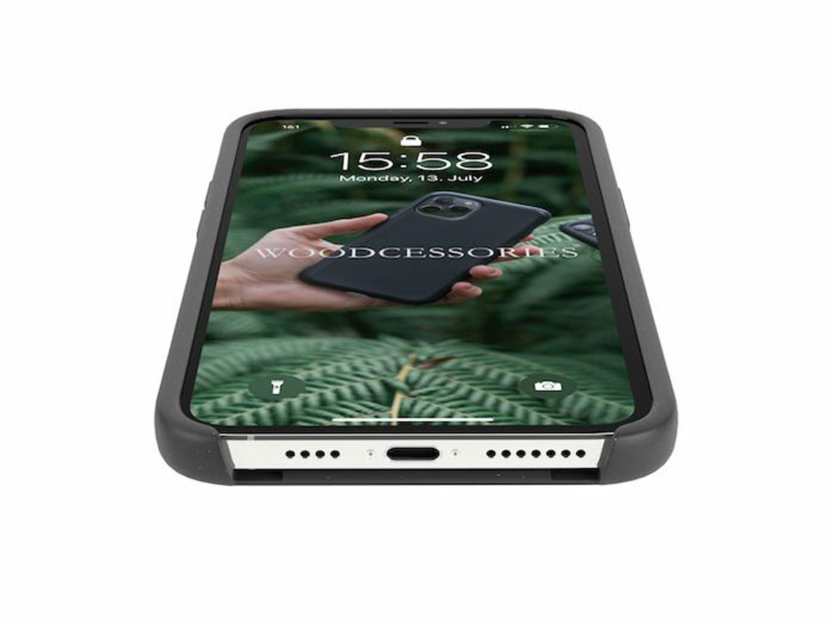 Woodcessories Change Case Zwart - Eco iPhone 12/12 Pro hoesje